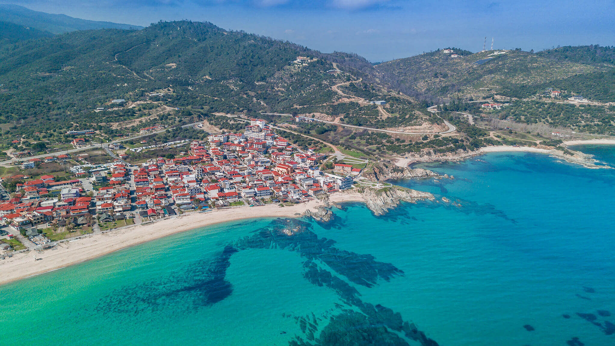 View over Sarti's bay